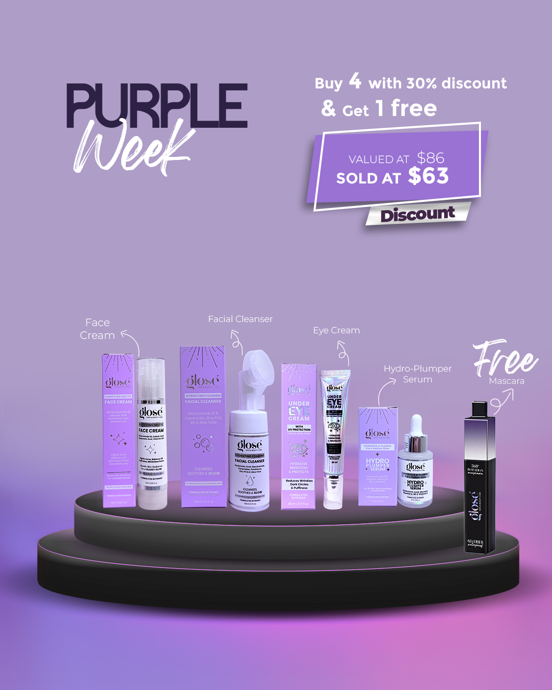PURPLE WEEK BUNDLE 3 (Oily - Acne prone skin)